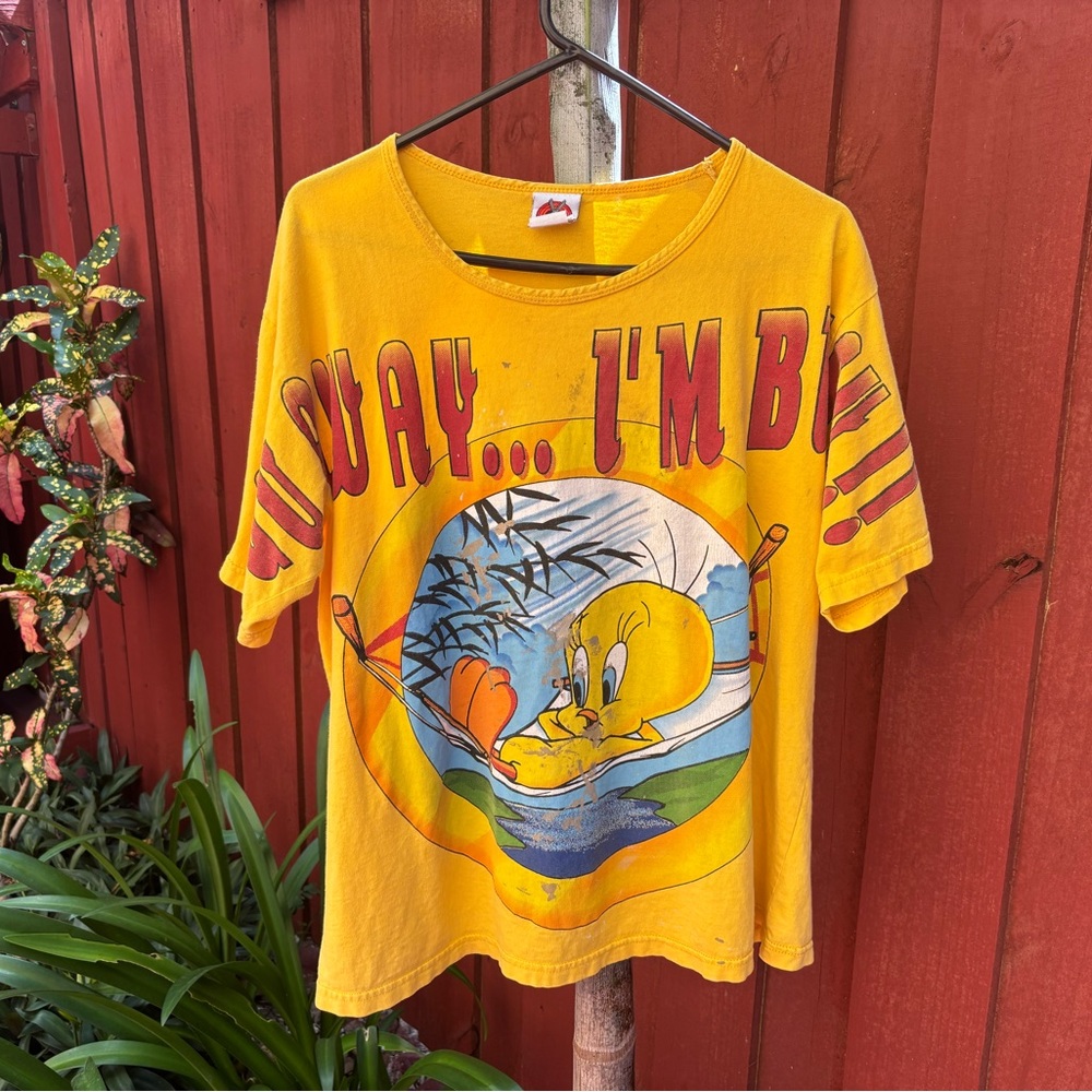 Warner Bros Yellow Short Sleeve Graphic Tee